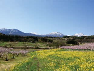 北信の山並み