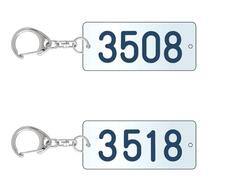 3500系引退記念車両銘板キーホルダー２種